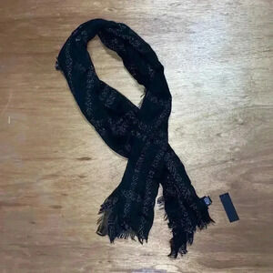 Cejon black and silver cozy scarf 80 inches by 30 1/2 inches Brand new with tags